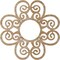 Ekena Millwork Cohen Wood Fretwork Pierced Ceiling Medallion, Red Oak, 28"OD x 9 5/8"ID x 3/8"T CMWP28X28X0375CORO - alternate 4